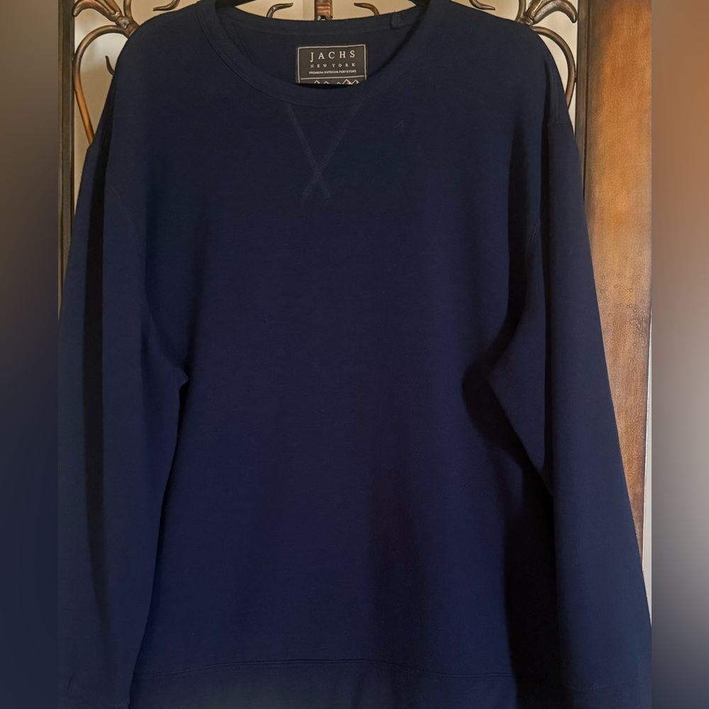 Jachs Navy Blue Men's Sweater